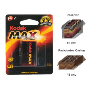 KODAK MAX SUPER ALKALINE 9V (1 pack)