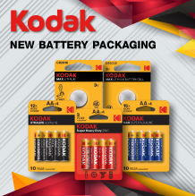 KODAK NEW BATTERY PACKAGING